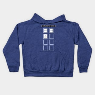 Police Box panels Kids Hoodie